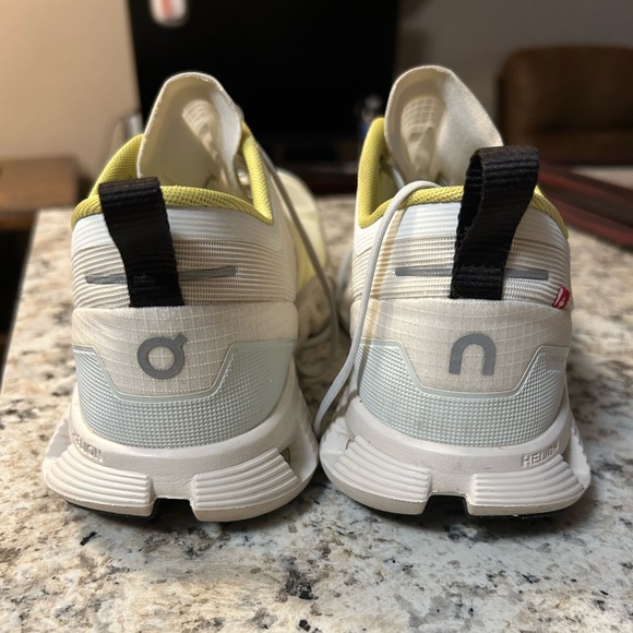 ON Women's Athletic Shoes - White and Yellow - Picture 3 of 9